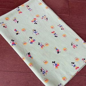 Vintage Mickey Mouse Crib and Flat Sheet